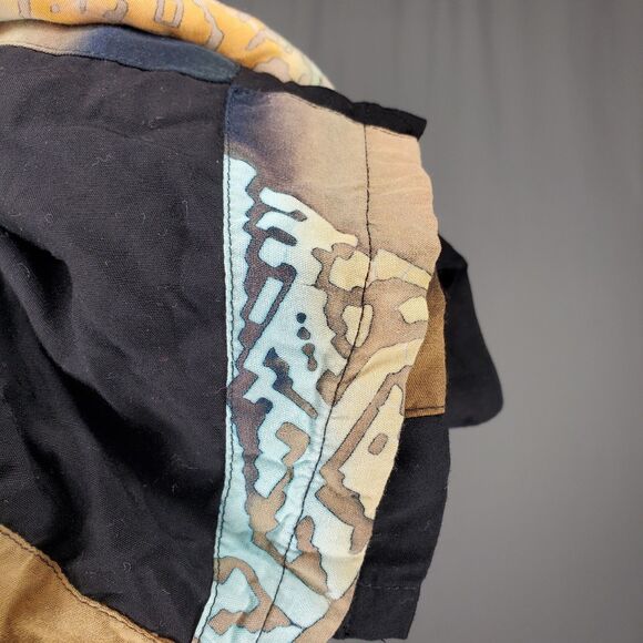 Sophia NY Patchwork Toggle Button Top XXL Black Multicolor Artsy Boho 90s Y2K - Picture 4 of 9